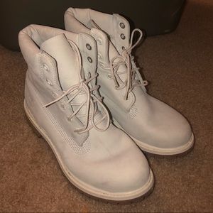 Light Gray Timberland Boots